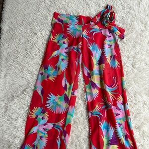 CIA .Marítima beach wear multicolored wide leg Sz medium